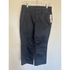 Talbots 8P Demi Boot Crop Jean Black Slimming Invisible Panel High Waist NWT